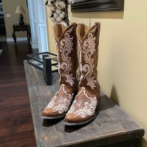 Cowgirl boots! Only worn once for my wedding day :)